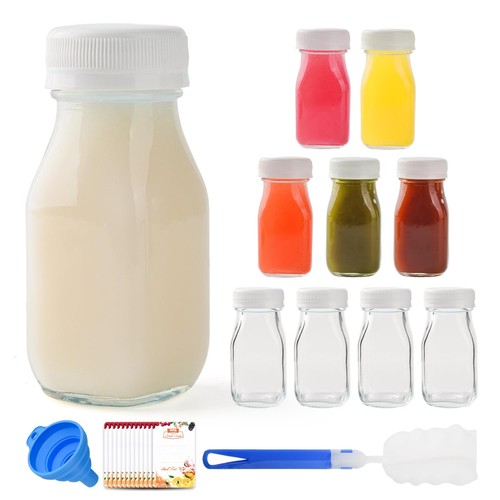 9pcs 100ml small - 100ml, glass