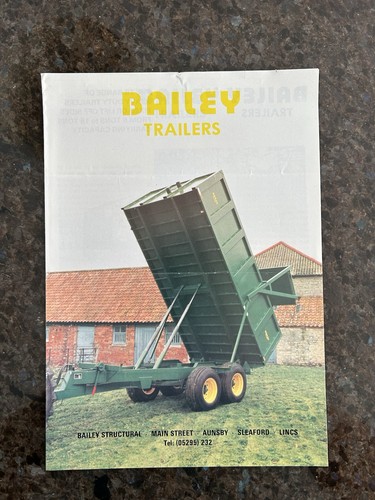Bailey trailers leaflet - bailey, leaflet…