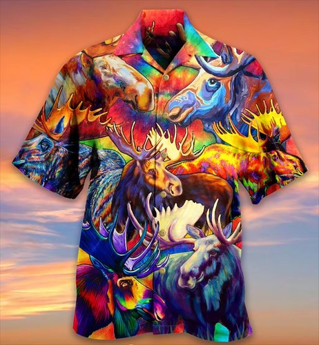 Mens button down psychedelic - button,
