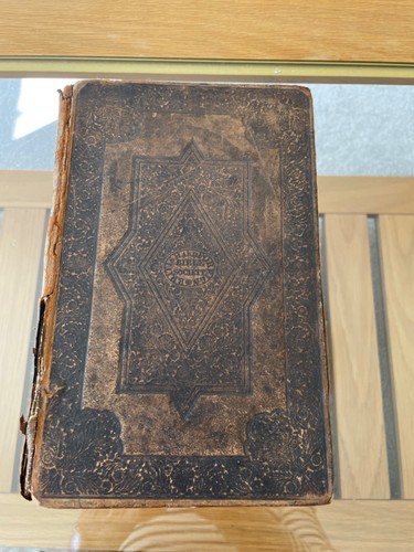 Antique rare leather 1828holly - antique,