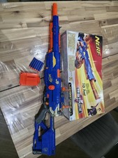 Nerf Gun N-Strike Longstrike CS-6 Sniper Rifle With Attachments Magazine & Darts
