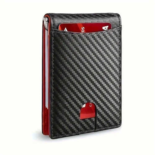 Genuine leather slim wallet - genuine,