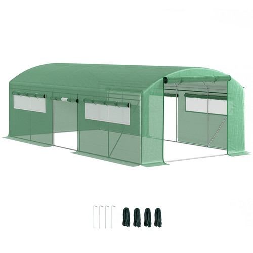 Polytunnel greenhouse 6x3x2m - polytunnel,