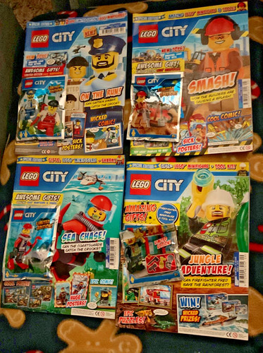 Lego city magazines issues - magazines, x4