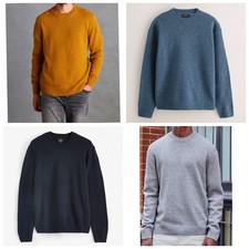 Ex Next mens lambswool crew neck Jumper Various colours size XS to 3XL RRP £45