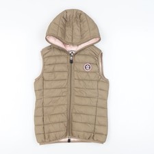 Canadian Peak Girls Brown Hooded Puffer Jacket - 12 Years