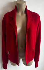 JAEGER red collared CARDIGAN