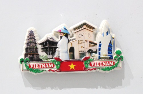 Vietnam magnet fridge decor - 3d,