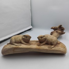 Hand-carved wooden sculpture