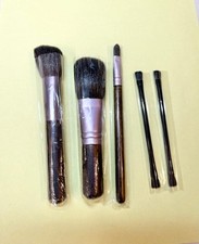 Sheer Cover Studio Brush Foundation Concealer Bronzer + 2 Duo Eyeshadow Brush