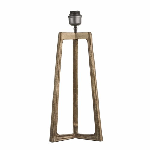 Brass finish tripod table - finish, lamp