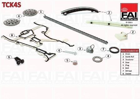 Fai timing chain kit - timing, for
