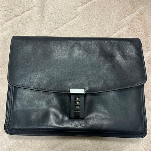Offermann black leather - black, clutch