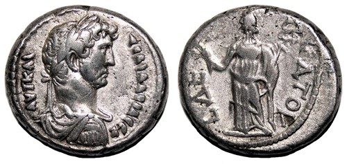Aet hadrian bi tetradrachm - bi,