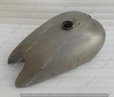 Rudge Whitworth Special Ulster 1930's Raw Steel Gas Fuel Petrol Tank  +Cap