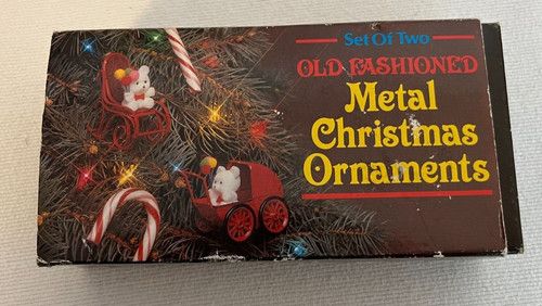 Old fashioned metal christmas - old,