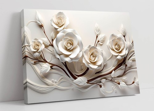 Decorative white roses a - white, on