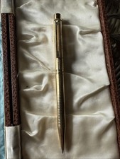 Sheaffer Vintage Ballpoint Pen In Electroplated Gold Finish. Twist Mechanism.