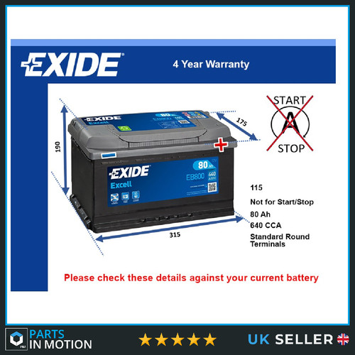 Car battery eb800 - car, 115