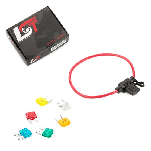 Fuse holder with flat - with,