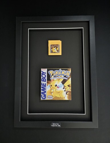 Framed pokemon yellow gameboy - yellow,