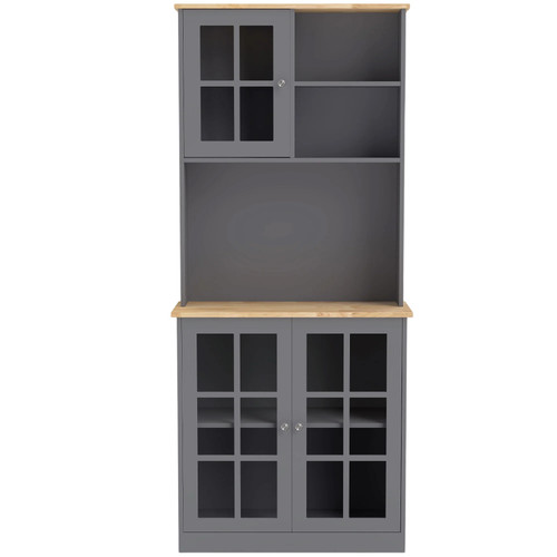 Grey oak kitchen - grey,