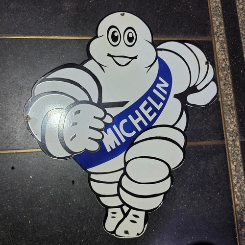 Michelin man porcelain enamel - man,