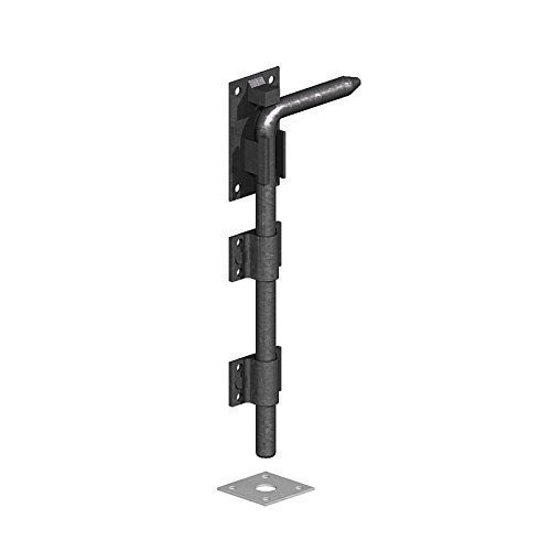 Black gate bolt drop - gate, for