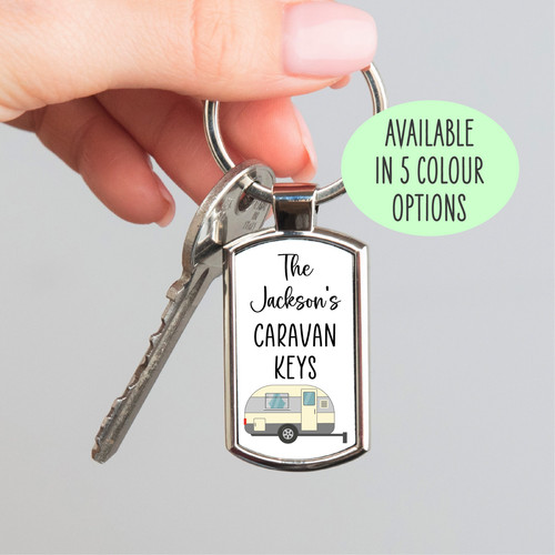 Personalised metal keyring - personalised,