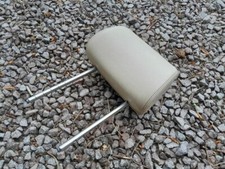 VW Beetle Cabriolet Front Seat Leather Headrest in Cream / Beige.  2007-2011