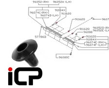 7x Genuine Side Skirt Pin Clip