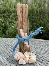 24cm DRIFTWOOD SCULPTURE Fairy Garden Sea Beach Find Display Florist Shell Rope