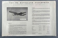 De Havilland Aircraft Manufacturer Poster Brochure Comet Dove Ambassador Vampire