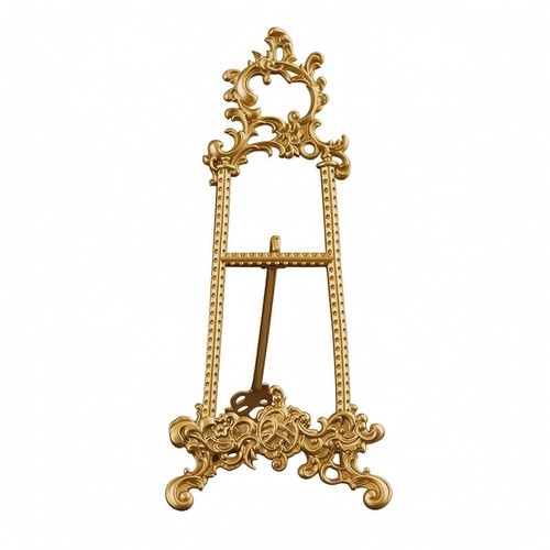 Ornate brass easel pierced - brass,