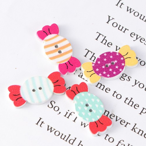 50pcs diy wooden - diy, buttons