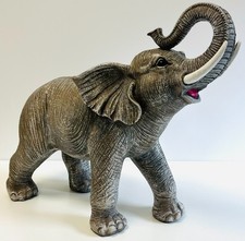 Elephant Garden Ornament African Grey Large Safari Statue Indoor/Outdoor