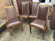 G Plan Fresco 4x Brown Vinyl