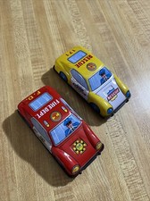 2 Vintage Friction Tin