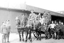 zzr-10 West Yorkshire Regiment Soldiers, Horse & Trailer. Photo