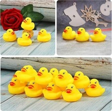 9 Yellow Rubber Ducks, Squeaking and Floating Classic Duckies, Bathtime Floating