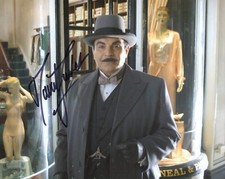 POIROT 8x10 scene photo signed by actor David Suchet - UACC DEALER