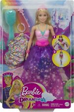 NEW OFFICIAL BARBIE DREAMTOPIA 2 IN 1 BARBIE DOLL PRINCESS TO MERMAID