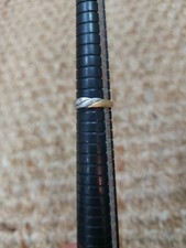 18ct Two Tone Gold Diamond Ring SizeL 2.1g