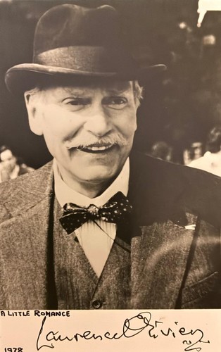 Laurence olivier hand signed - olivier,