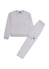 Ellesse Kids Track Suit Vashti Top and Bottom Set Grey Marl