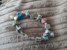 Sterling Silver Lovelinks Love Links Charm Bracelet 