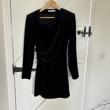 Zara Black Velvet Mini Dress