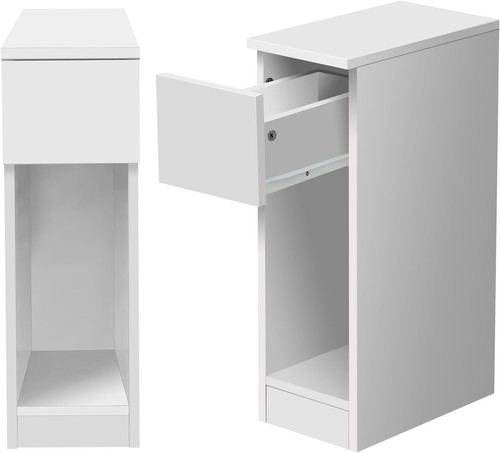 Slim wood bedside - slim, table