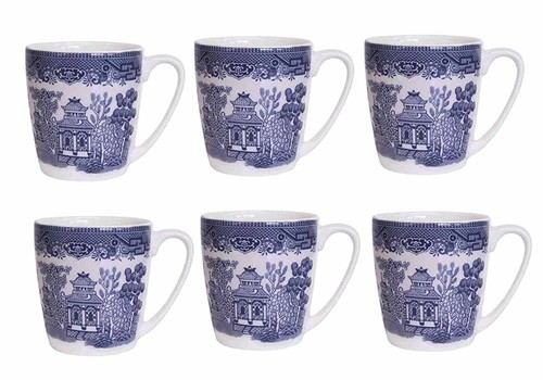 Set six churchill china - six,