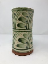 Vintage Coxwold Pottery Jill Peter Dick slipware studio pottery vase Rare Design
